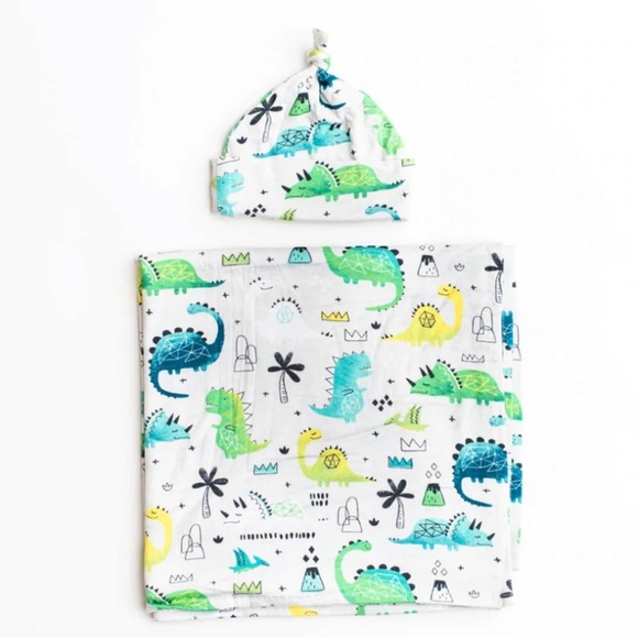 NIB LS OG Dino Swaddle Set - Picture 2 of 3